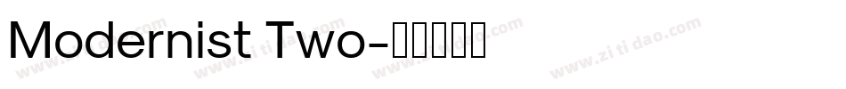 Modernist Two字体转换